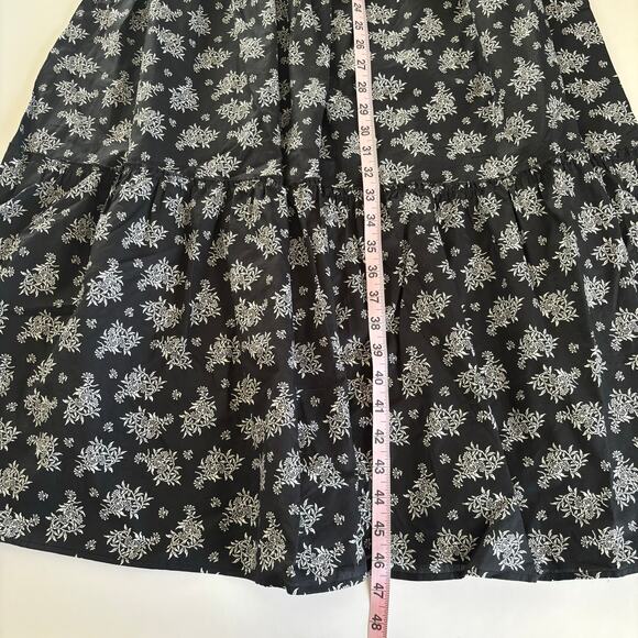 Francesca’s Miami Thalia Smocked Tie Strap Tiered Midi Dress Women’s Size Medium - Picture 7 of 10